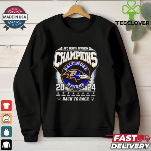 AFC North Division Champions 2024 back to back Baltimore Ravens shirt