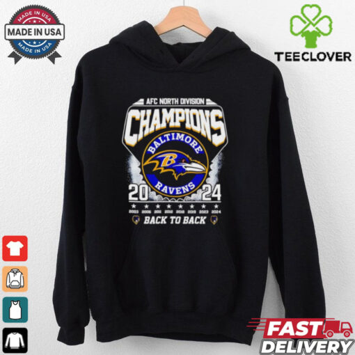 AFC North Division Champions 2024 back to back Baltimore Ravens shirt