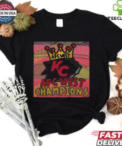 AFC West Champions 2025 Kansas City Chiefs cartoon shirt