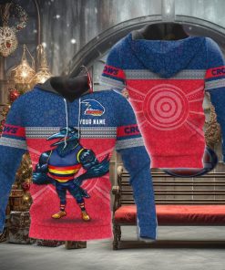 AFL Adelaide Crows Custom Name Mascot Pullover Hoodie