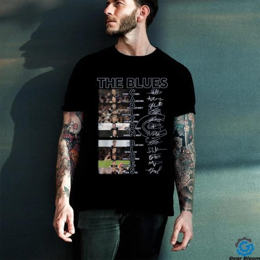 AFL Carlton Football Club All Team Signatures T Shirt