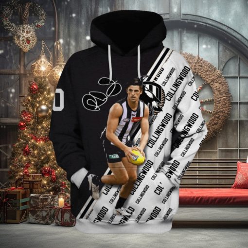 AFL Collingwood Magpies Scott Pendlebury #10 Pullover Hoodie Ver 1