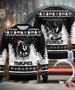 AFL Premiers Collingwood FC 3D Ugly Christmas Sweater Christmas Gift Men And Women 2023 Sweater