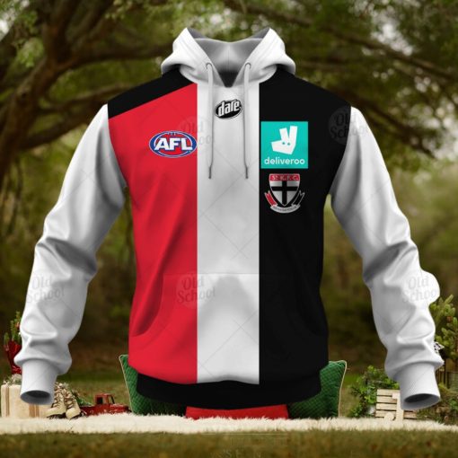 AFL St Kilda Saints Custom Name Number 2021 Home Guernsey Pullover Hoodie Ver 1