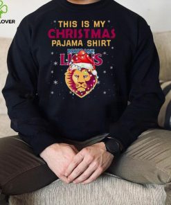 AFL This is christmas Pajamas T hoodie, sweater, longsleeve, shirt v-neck, t-shirt Brisbane Lions T hoodie, sweater, longsleeve, shirt v-neck, t-shirt