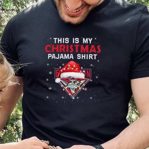 AFL This is christmas Pajamas T shirt Essendon Bombers T shirt