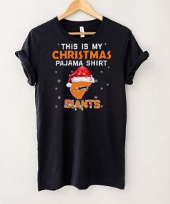 AFL This is christmas Pajamas T shirt GWS Giants T shirt