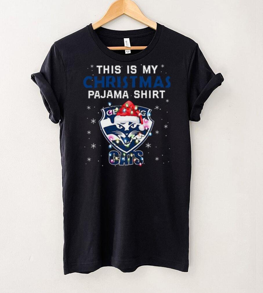 AFL This is christmas Pajamas T shirt Geelong Cats T shirt