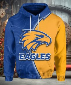 AFL West Coast Eagles Aboriginal Patterns Half Style Pullover Hoodie