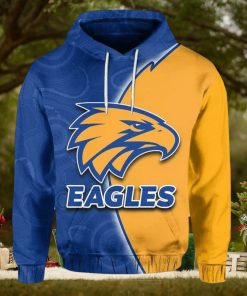 AFL West Coast Eagles Aboriginal Patterns Half Style Pullover Hoodie