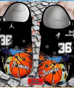 Custom Number Basketball Colorful Crocs