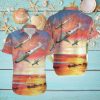 Surfing T Rex Dinosaur Hawaiian Shirt