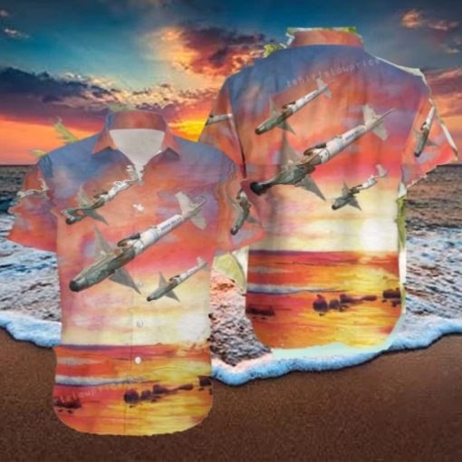 AIM 9 Sidewinder Missile Hawaiian Shirt