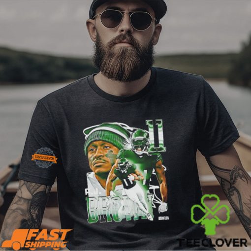 AJ Brown 11 Philadelphia Eagles portrait vintage shirt