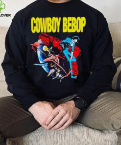 AJ Mendez Wearing Cowboy Bebop Red And Blue T Shirt 2 AJ Mendez Wearing Cowboy Bebop Red And Blue T Shirt