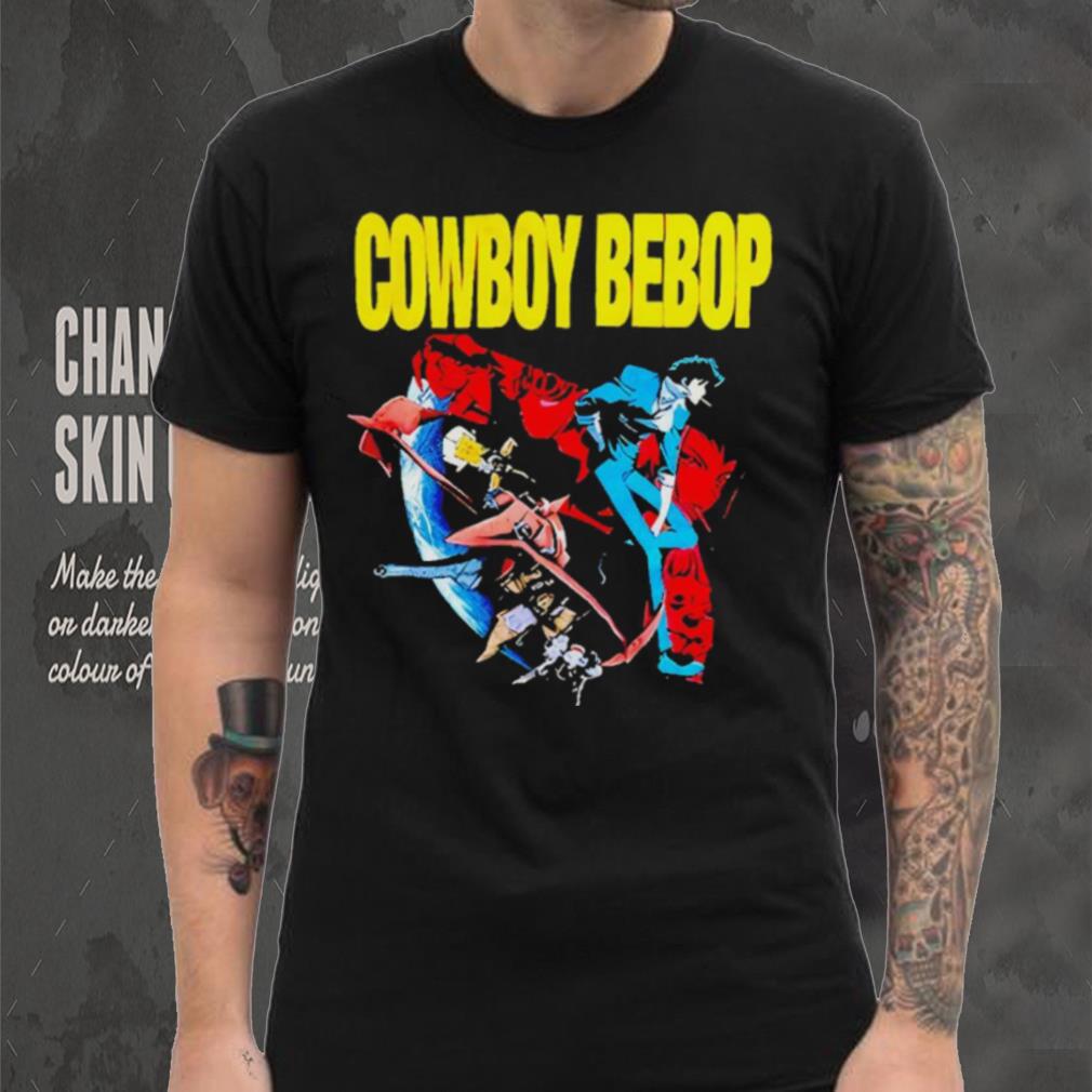 AJ Mendez Wearing Cowboy Bebop Red And Blue T Shirt AJ Mendez Wearing Cowboy Bebop Red And Blue T Shirt