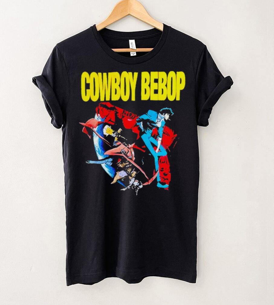 AJ Mendez Wearing Cowboy Bebop Red And Blue T Shirt AJ Mendez Wearing Cowboy Bebop Red And Blue T Shirt