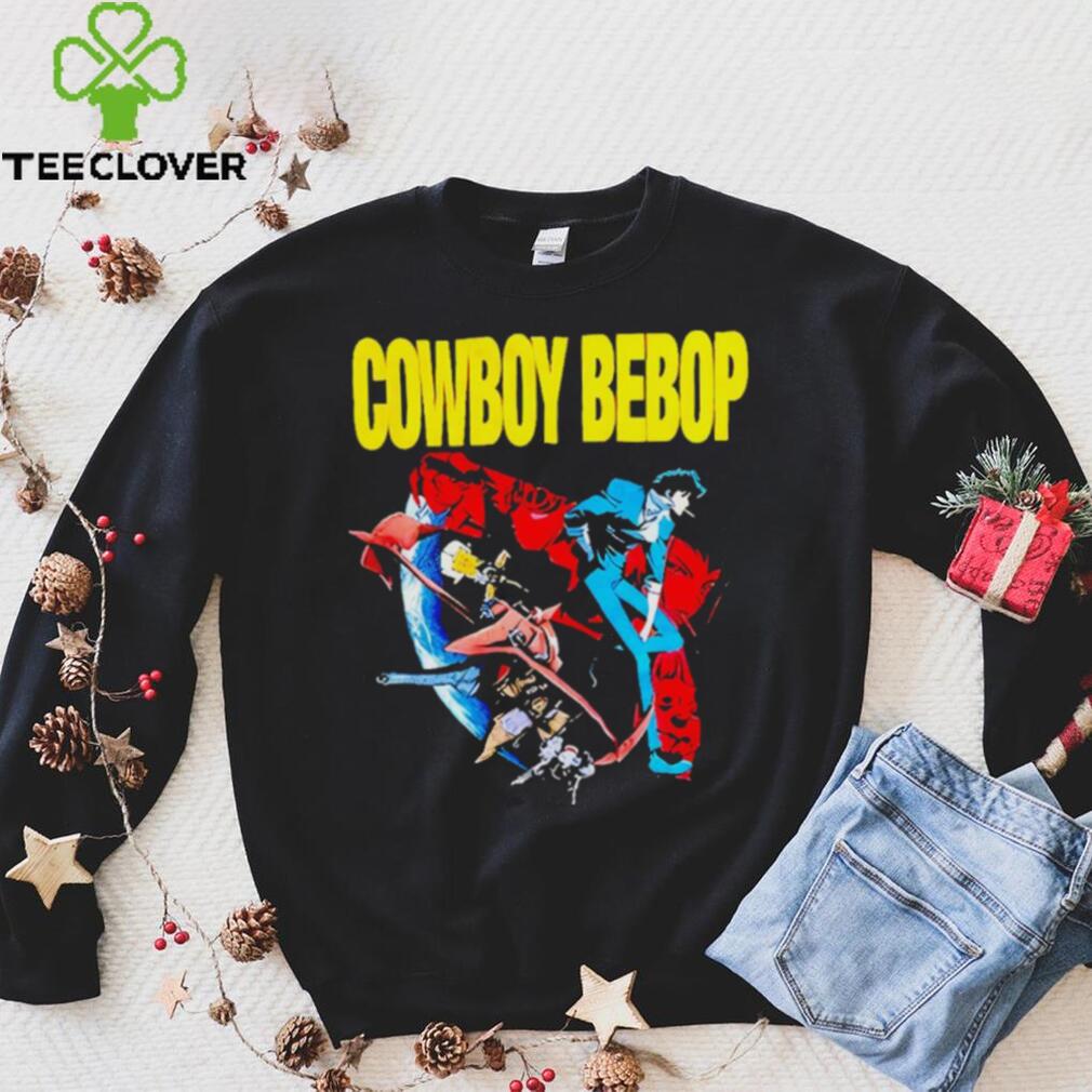 AJ Mendez Wearing Cowboy Bebop Red And Blue T Shirt AJ Mendez Wearing Cowboy Bebop Red And Blue T Shirt