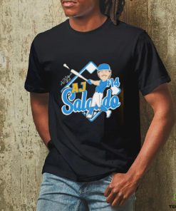AJ Salgado infielder caricature signature shirt