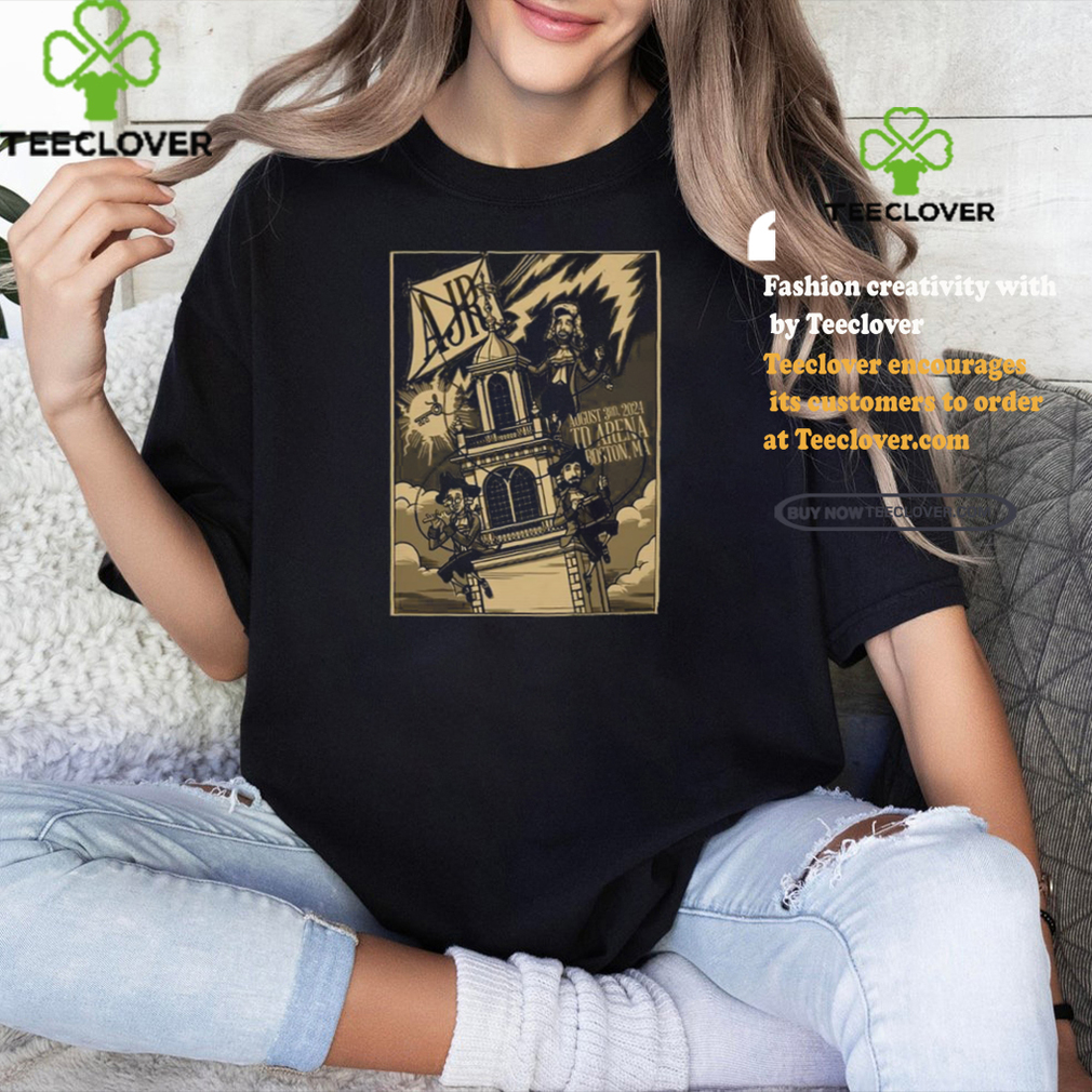 AJR TD Garden Boston MA August 3 2024 Poster shirt AJR TD Garden Boston MA August 3 2024 Poster shirt
