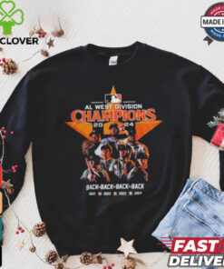AL West Champions Houston Astros Back To Back To Back To Back Shirt