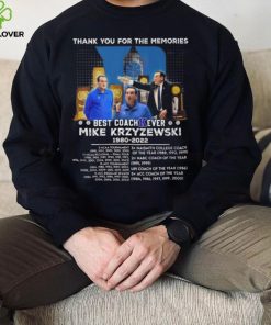 Thank You For The Memories Best Coach Ever Mike Krzyzewski 1980 – 2022 T Shirt