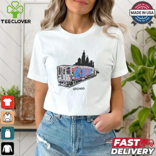 ALLCITY Adult Chicago L Train T Shirt