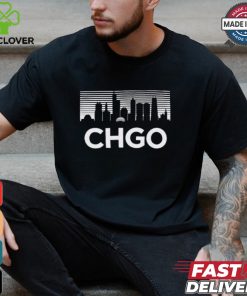 ALLCITY Adult Chicago Skyline Black T Shirt