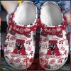 Dachshund Daisy Paws Leather Pattern Crocs, Quality Dog Lover Shoes