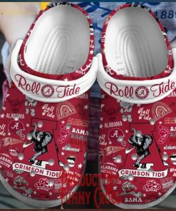 ALabama Crimson Roll Tide Red Crocs Shoes