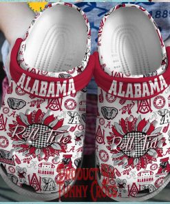 ALabama Crimson Roll Tide Sunflower Crocs Shoes