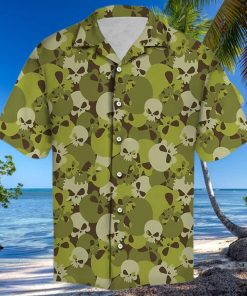 AMAZING CAMOUFLAGE OF SKULL HAWAIIAN SHIRT