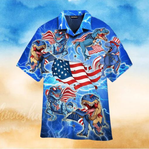 AMERISAURUS REX AMERICA RAWR HAWAIIAN SHIRT