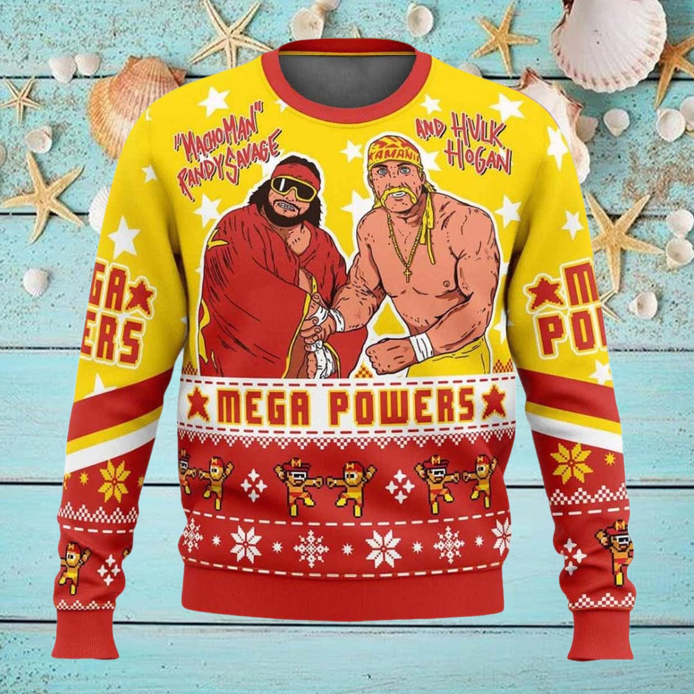 Mega Powers Macho Man and Hulk Hogan Ugly Christmas Sweater Mega Powers Macho Man and Hulk Hogan Ugly Christmas Sweater