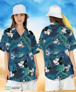 Mickey and Friends Hawaiian Shirt Mickey Mouse Beach Vacation Short Sleeve Shirt