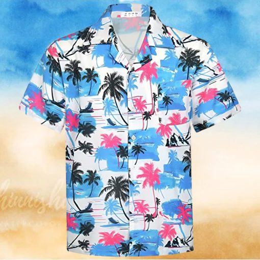 APTRO Men s Casual Hawaiian Shirt