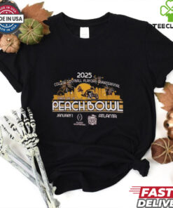 ASU Football 2025 Peach Bowl CFP Retro Skyline Shirt
