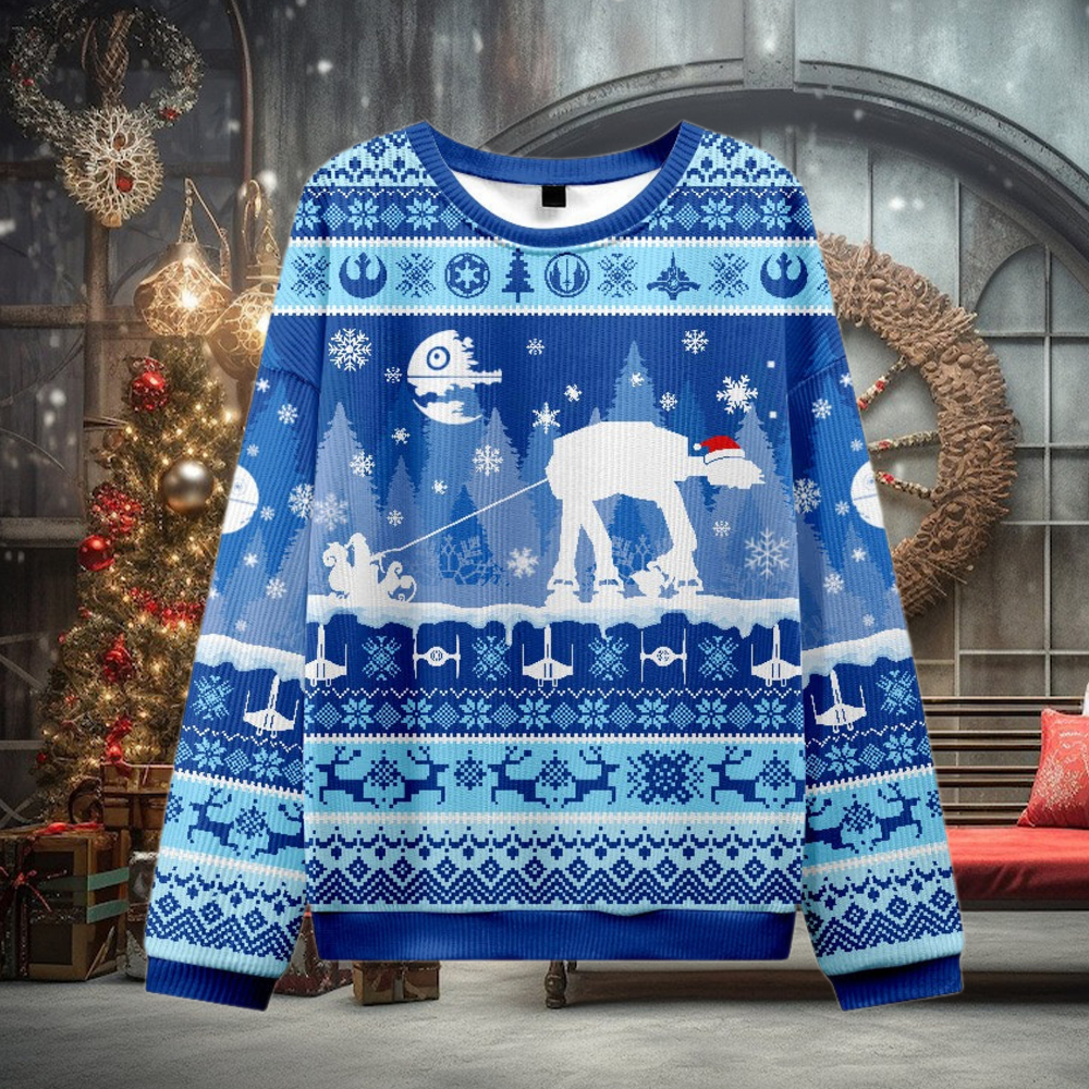 AT Snow Walker Christmas Ugly Christmas Sweater AT Snow Walker Christmas Ugly Christmas Sweater