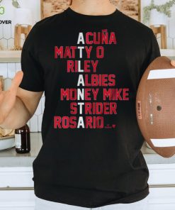 ATLANTA BASEBALL NAMES SHIRT
