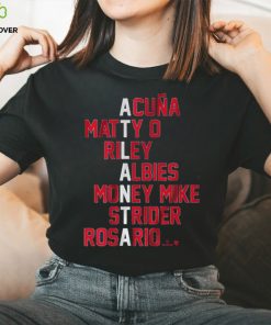 ATLANTA BASEBALL NAMES SHIRT
