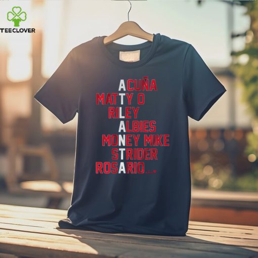 ATLANTA BASEBALL NAMES SHIRT