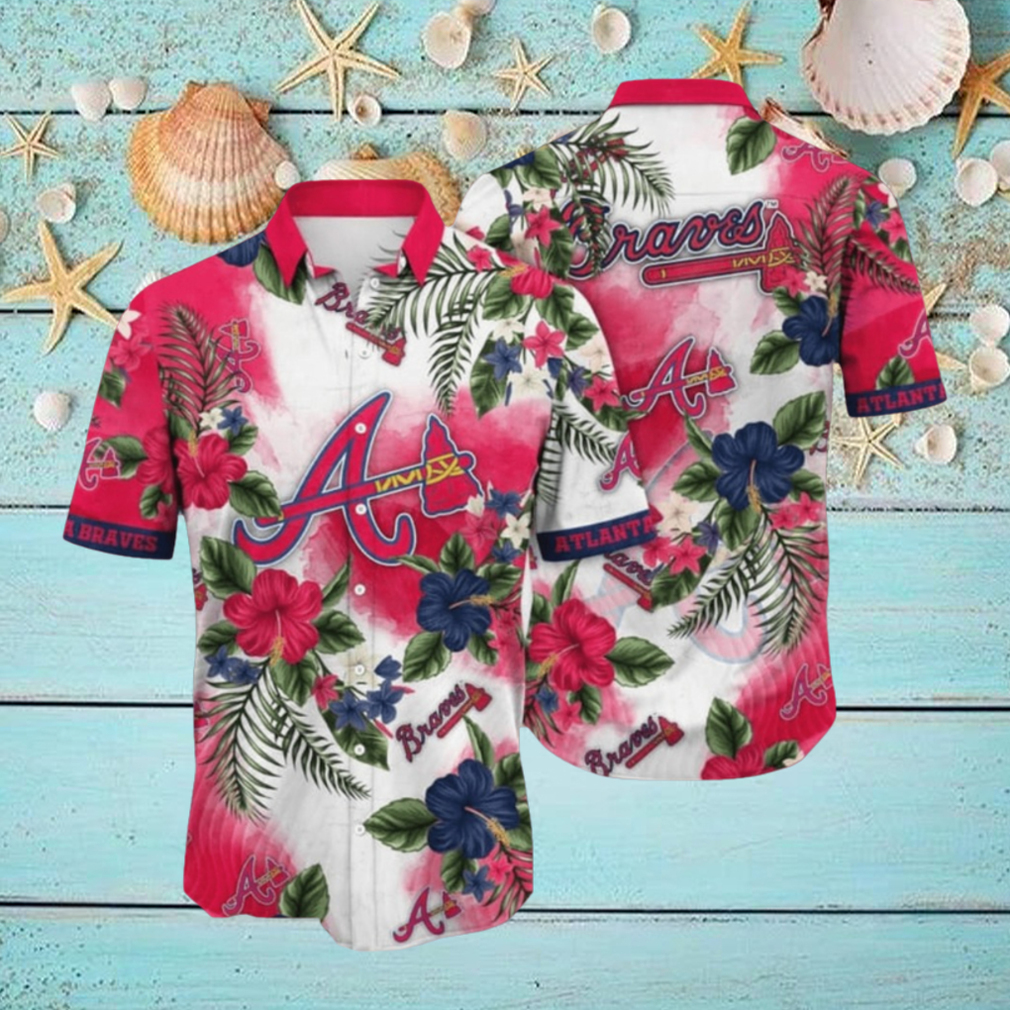 ATLANTA BRAVES MLB FLOWER HAWAIIAN SHIRT ATLANTA BRAVES MLB FLOWER HAWAIIAN SHIRT