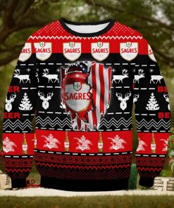 Sagres Beer Ugly Christmas Sweater Xmas 3D Printed Christmas Sweater Gift