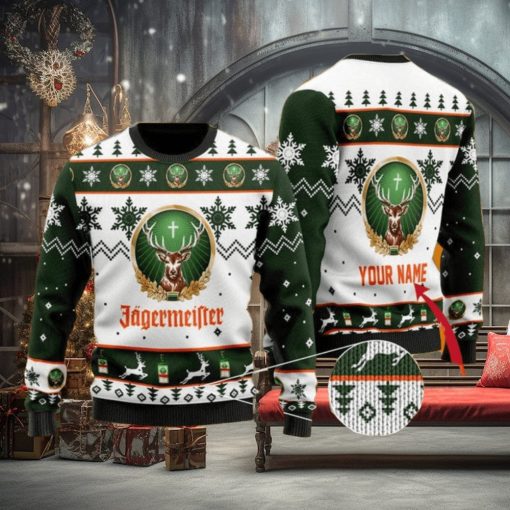 Personalized Jagermeister Ugly Christmas Sweater