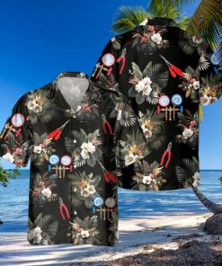 AWESOME HVACTECH AOP POCKET HAWAIIAN SHIRT