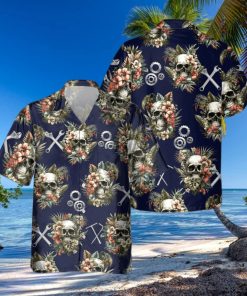 AWESOME MECHANIC AOP POCKET HAWAIIAN SHIRT