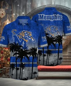 Memphis Tigers Logo Coconut Tropical Hawaiian Shirt Beach Gift For Fans