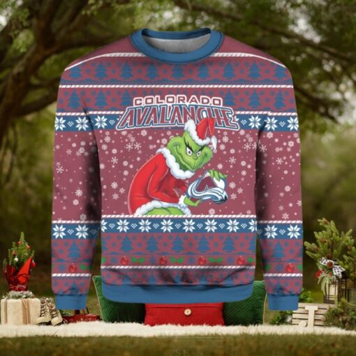 Aalanche Hockey Grnch Ugly Christmas Sweater