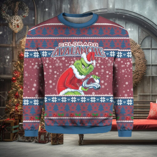 Aalanche Hockey Grnch Ugly Christmas Sweater