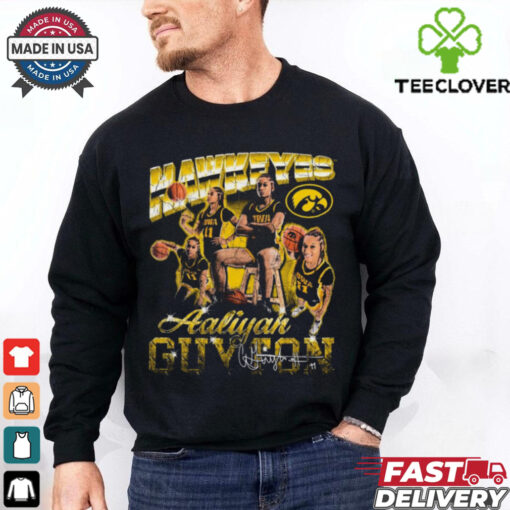 Aaliyah Guyton Iowa Hawkeyes 90s Graphic Signature t shirt